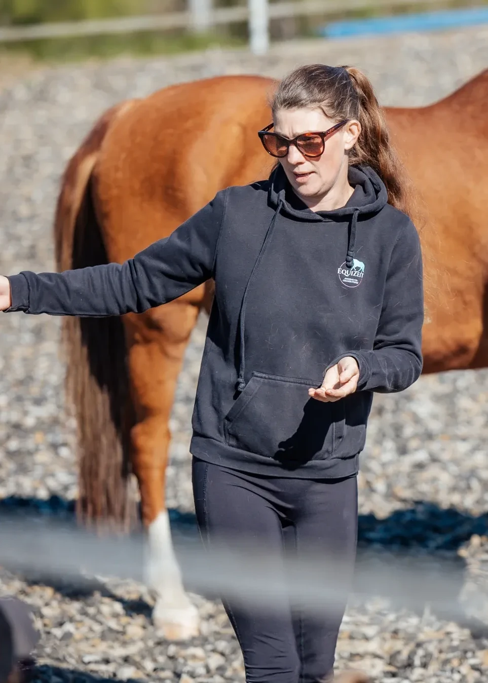 Jenny Richter beim Unterrichten