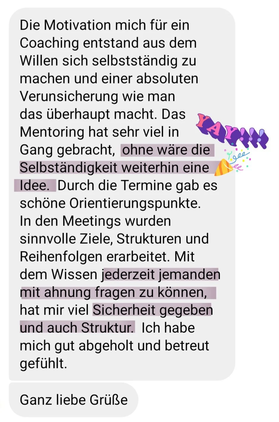 Erfolgsstory einer Mentee