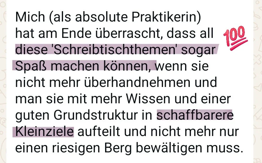 Erfolgsstory einer Mentee