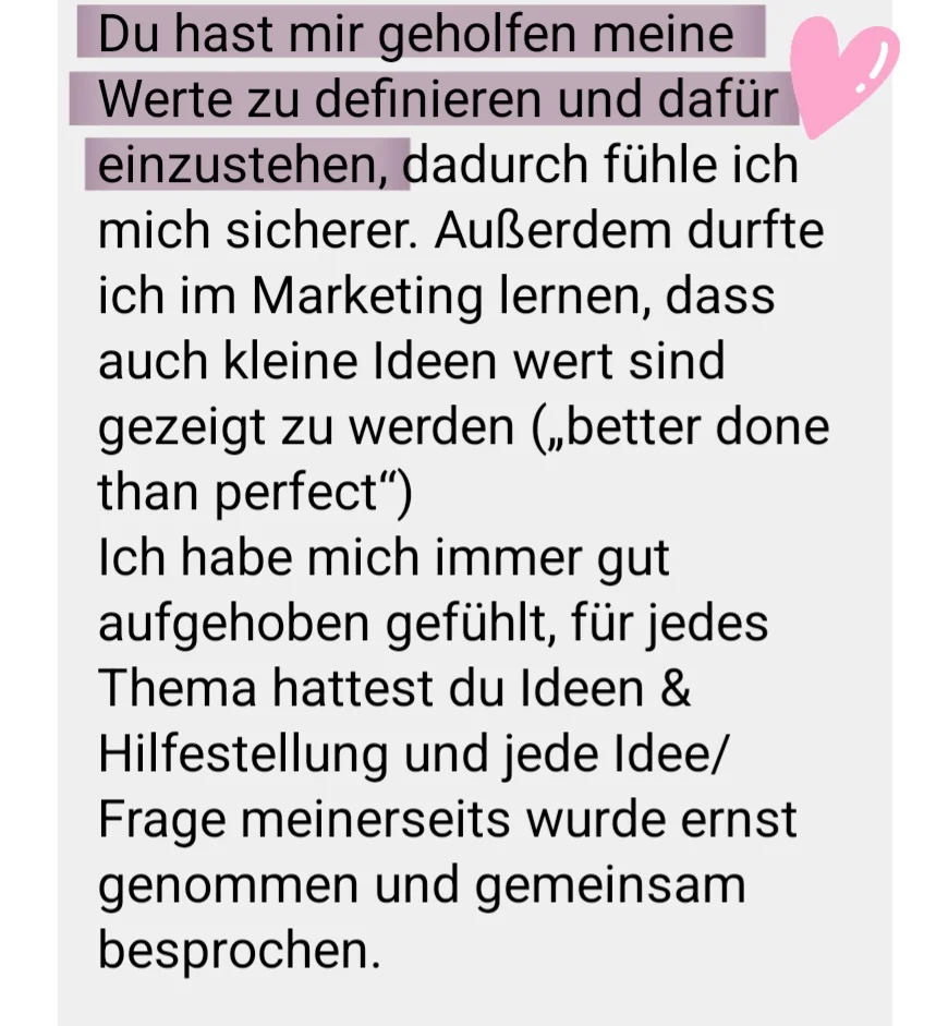 Erfolgsstory einer Mentee