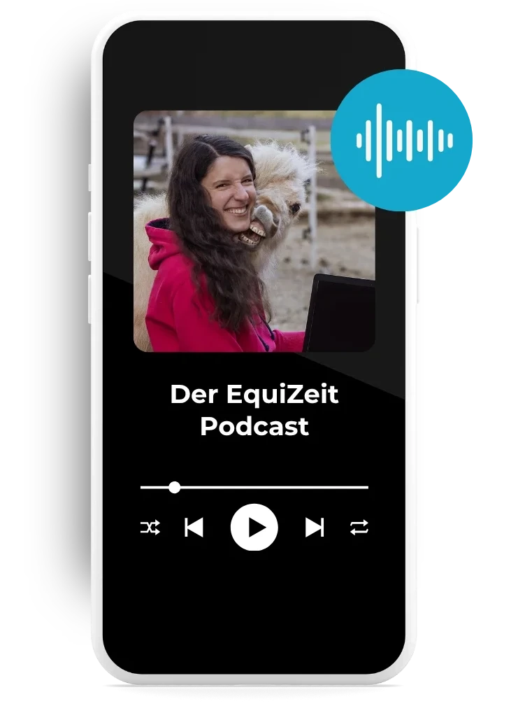 Mockup eines Smartphones mit dem EquiZeit Podcast-Player